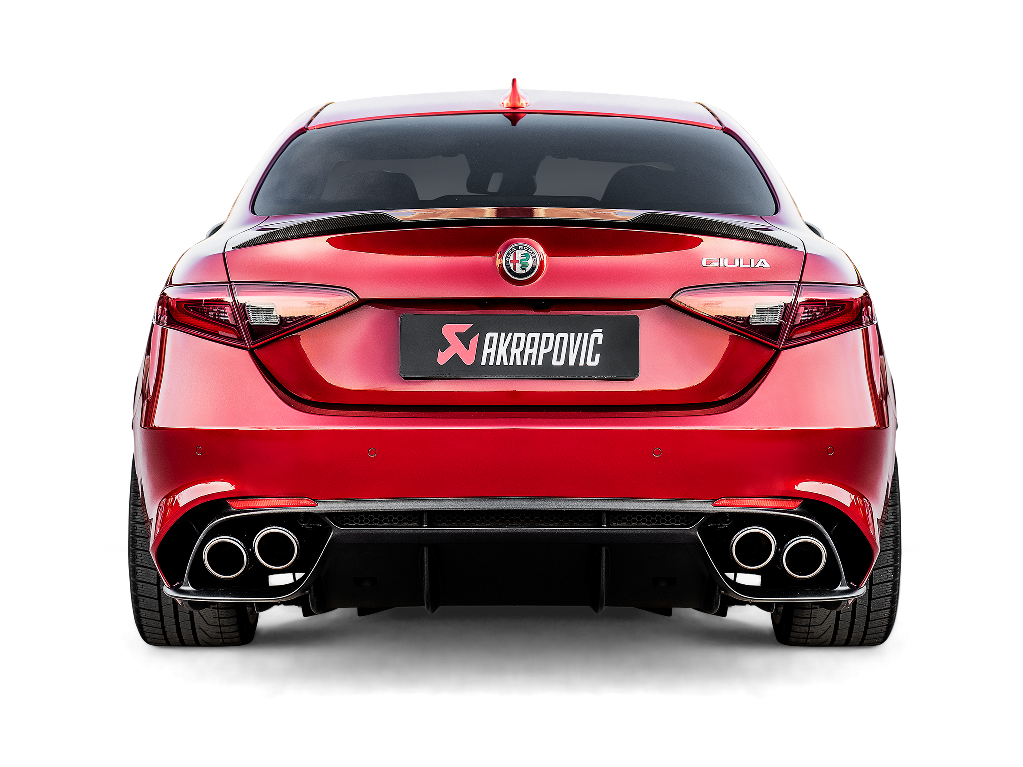 Akrapovič Titan Slip-On Auspuffanlage Alfa Romeo Giulia Quadrifoglio OPF 2018-2021