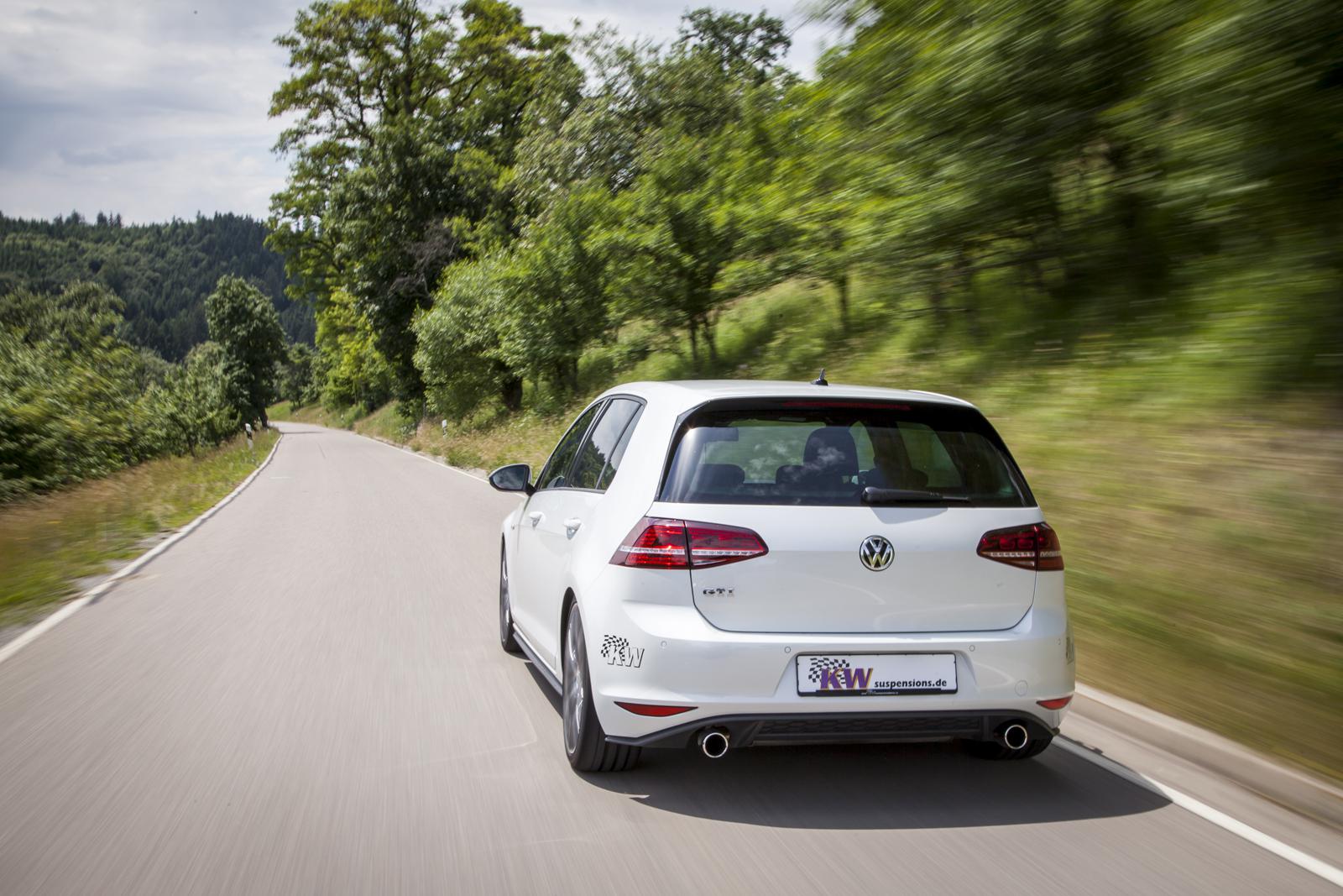 KW Gewindefahrwerk V3 Clubsport Edelstahl INOX inkl. VA Stützlager | VW Golf 7 GTI 2013-