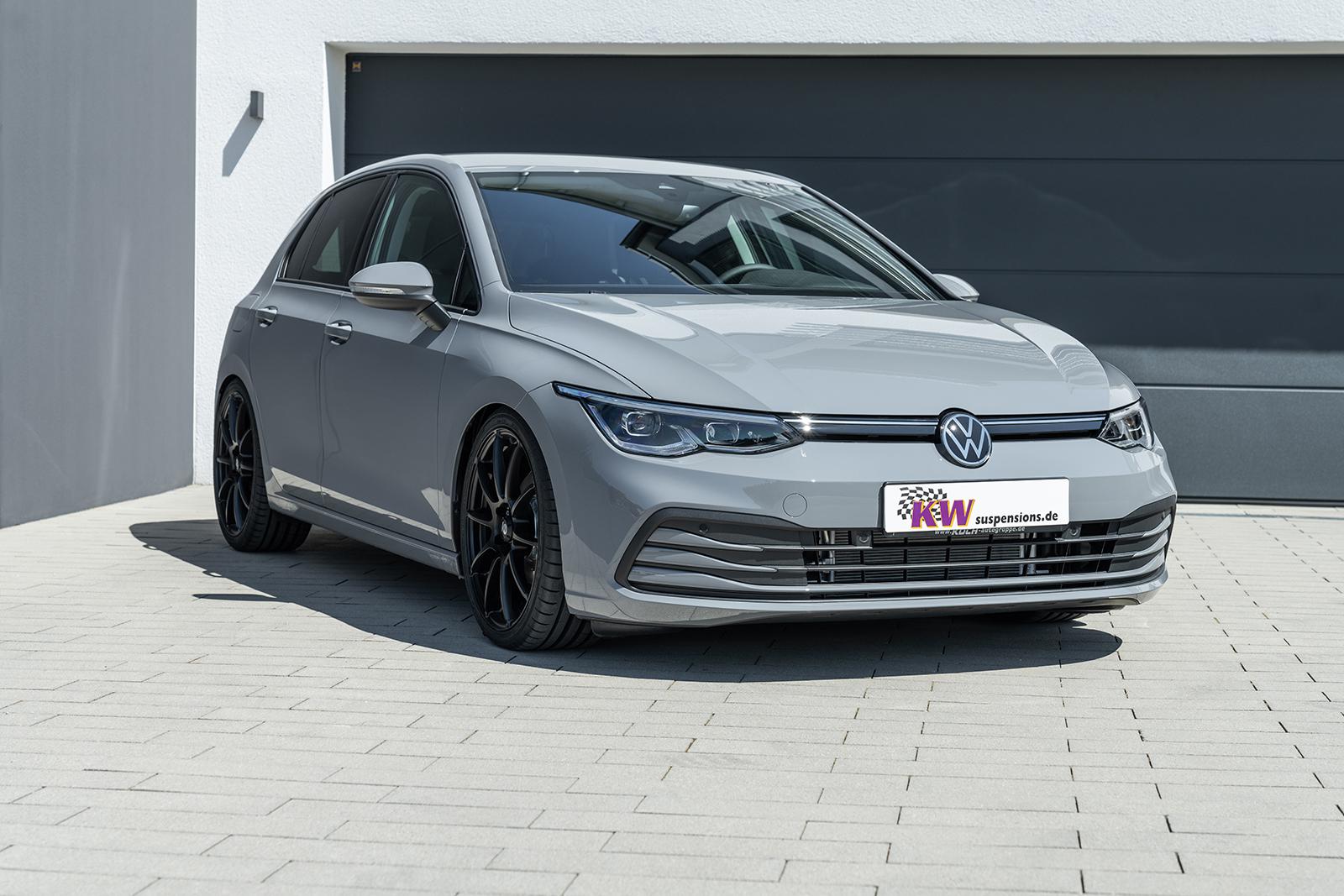 KW V2 Gewindefahrwerk Edelstahl INOX | VW Golf 8 GTI / Clubsport ohne DCC 2019-