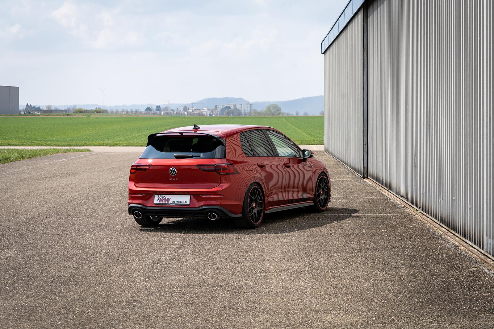 KW V4 Clubsport Gewindefahrwerk Edelstahl INOX inkl. VA Stützlager | VW Golf 8 GTI / Clubsport 2019-