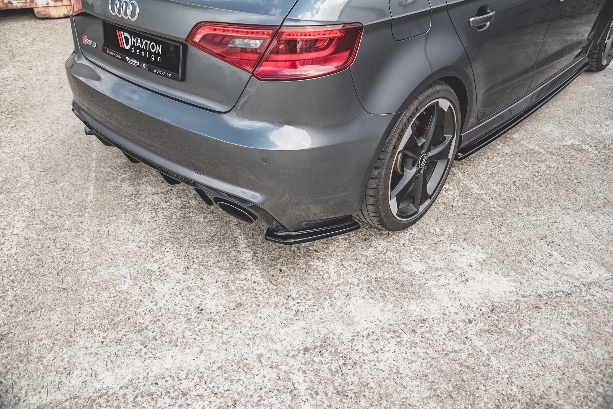 Maxton Design Heckdiffusor Seitenteile (FLAPS) V.1 | Audi RS3 8V Sportback