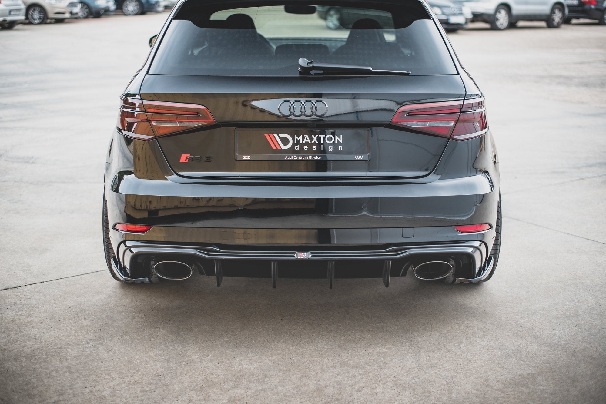 Maxton Design Heckdiffusor Seitenteile (FLAPS) V.2 | Audi RS3 8V Sportback Facelift