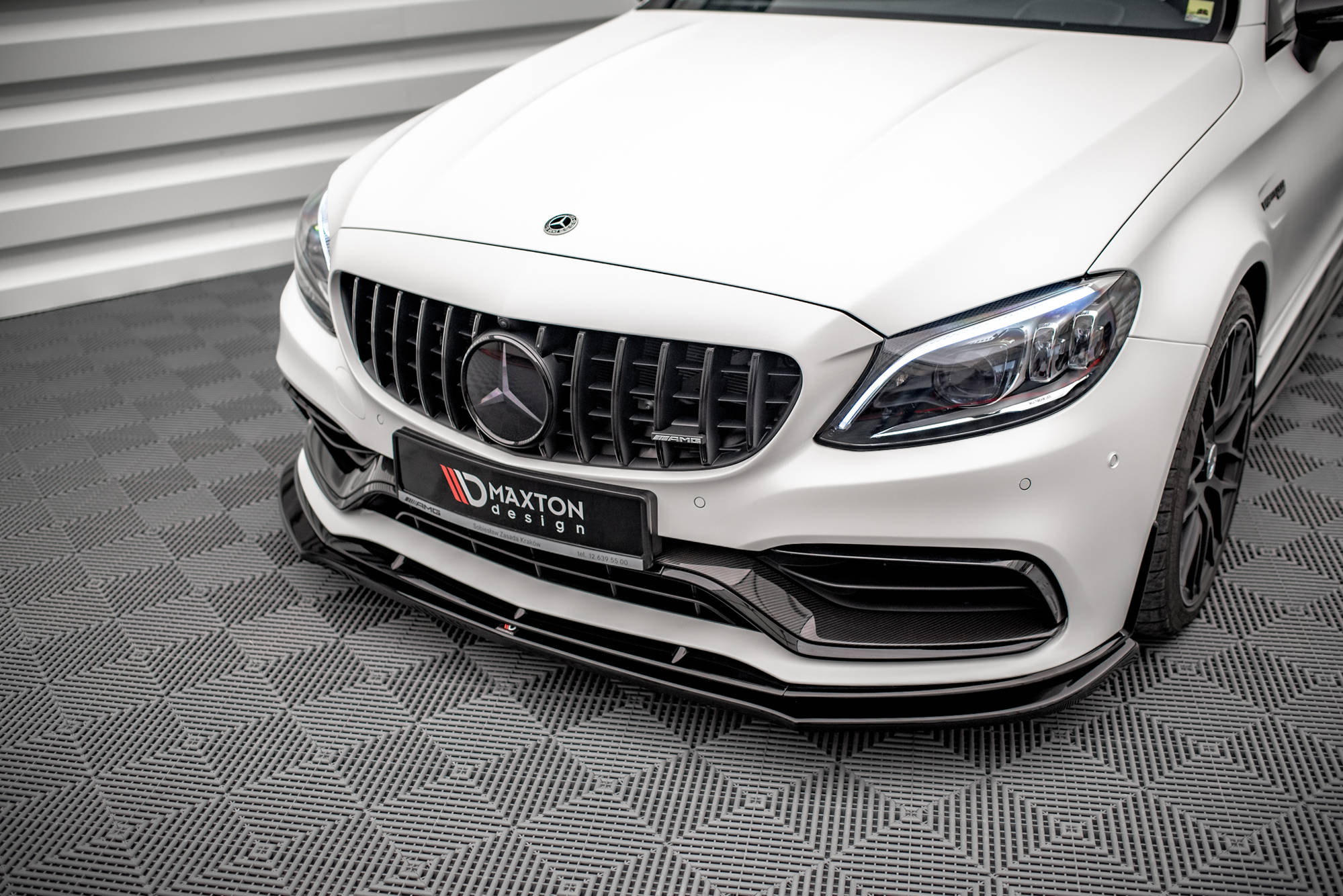 Maxton Design Frontspoiler V.3 Mercedes AMG C63 C205 Facelift 2018-2021