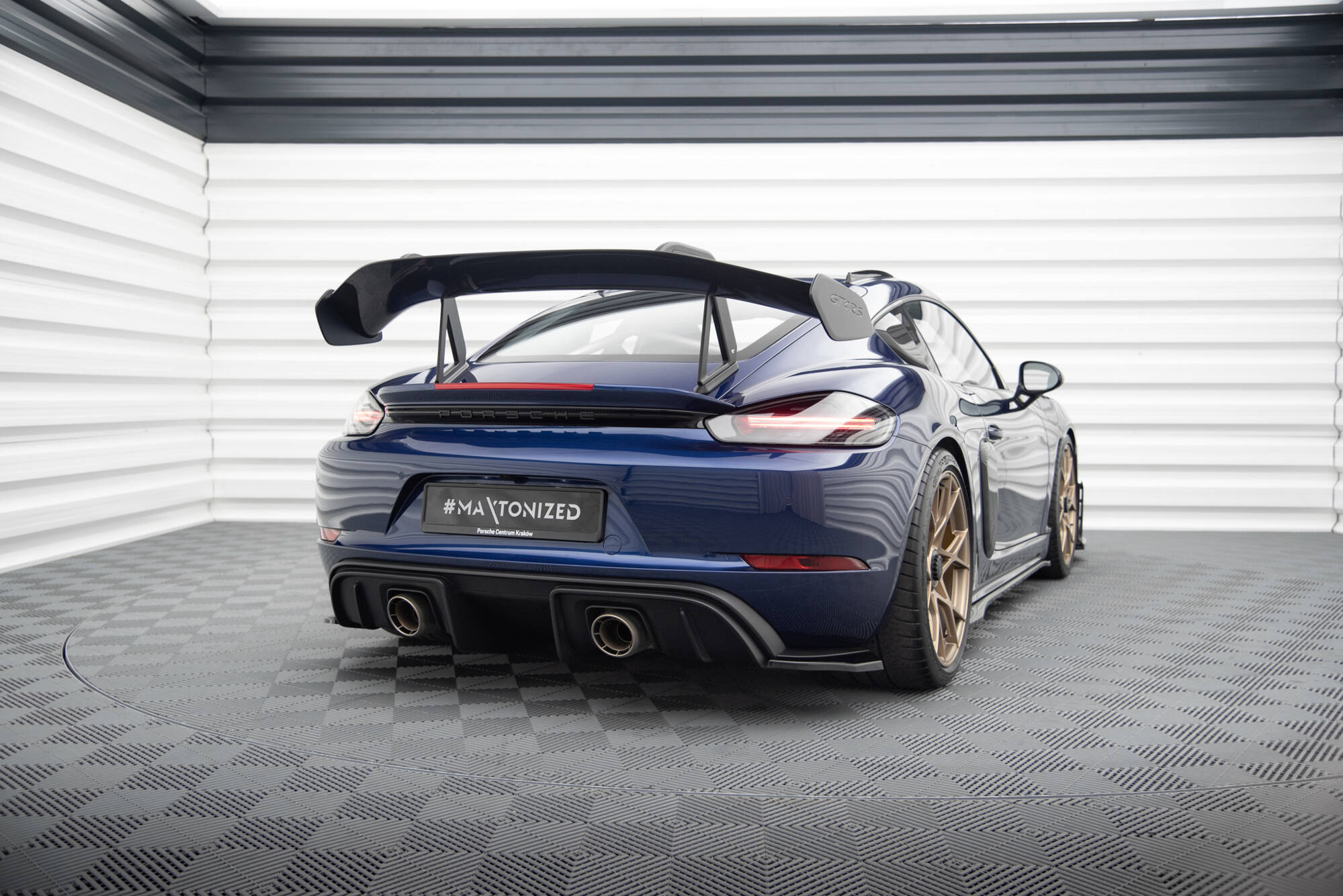 Maxton Design Heckdiffusor Seitenteile (FLAPS) | Porsche 718 Cayman GT4 RS 2021-